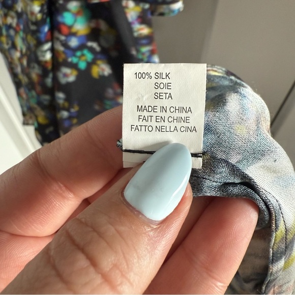 Halston abstract print one shoulder silk kaftan maxi dress - 6 (Medium) - Picture 7 of 7